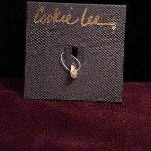 Cookie Lee Gold Tone CZ Flip Flop Toe Ring